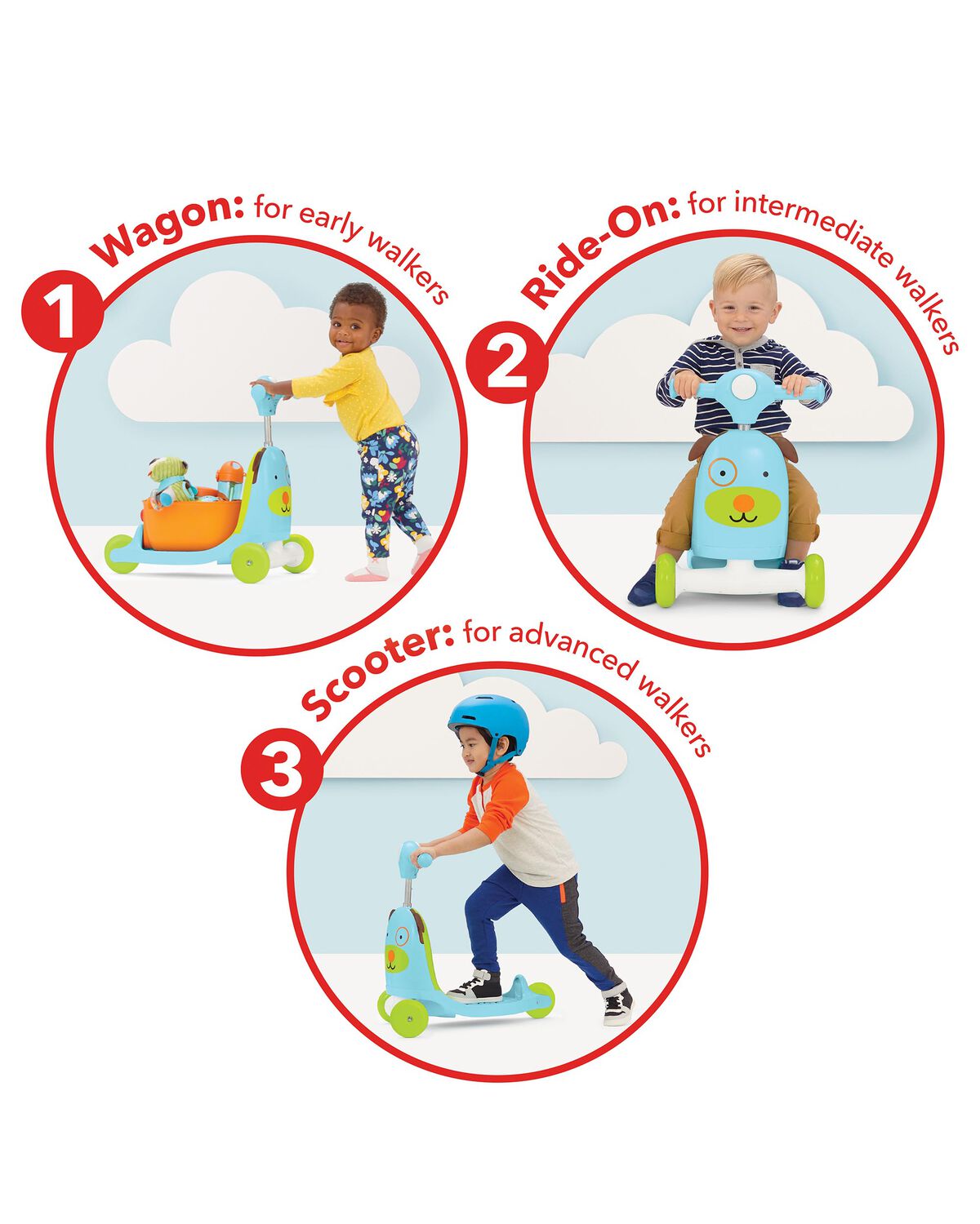 Zoo 3-in-1 Ride-On Toy - Dog - Image 3