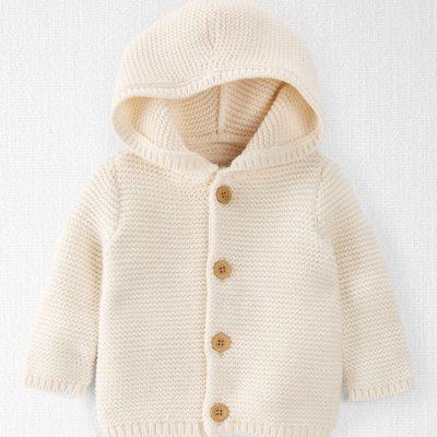 Baby Organic Signature Stitch Cardigan