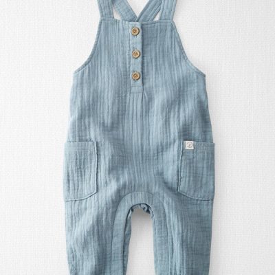 Baby Boy Organic Cotton Gauze Overall
