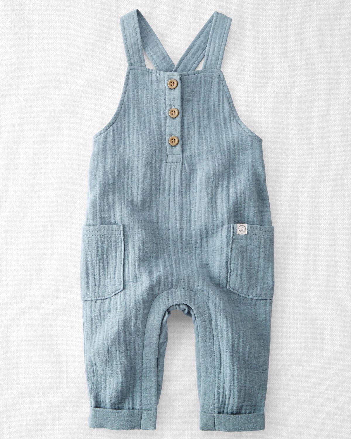 Baby Boy Organic Cotton Gauze Overall