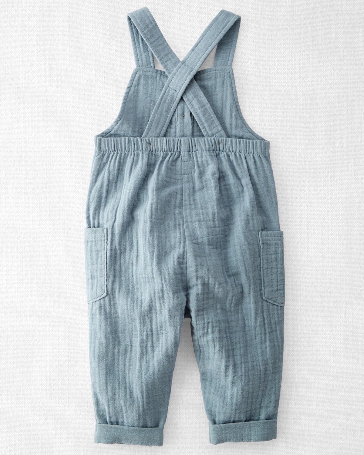 Baby Boy Organic Cotton Gauze Overall - Image 2
