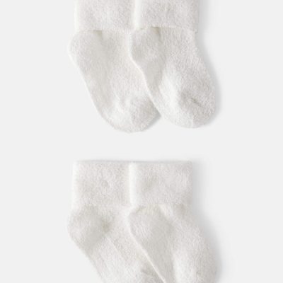 Baby 4-Pack Foldover Chenille  Booties