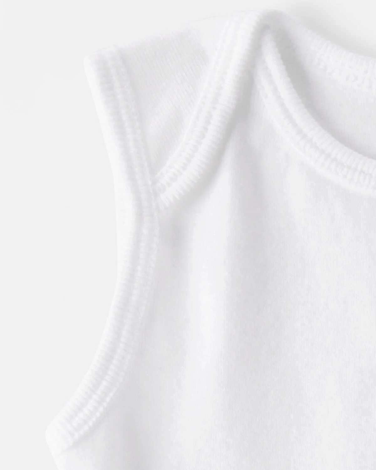Baby 5-Pack Sleeveless Bodysuits - White - Image 4