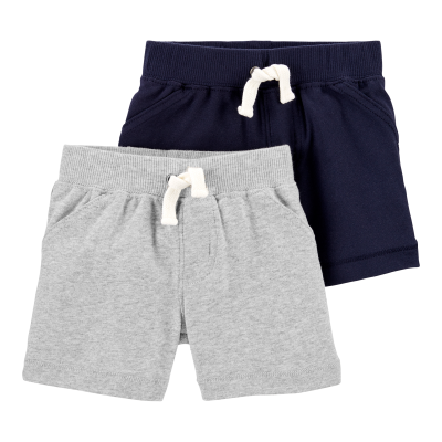 Baby 2-Pack Cotton Pull-On Shorts