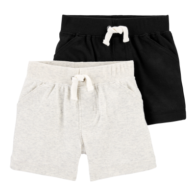 Baby 2-Pack Cotton Pull-On Shorts