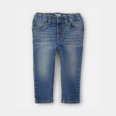 Baby Boy Dark Blue Wash Straight-Leg Jeans