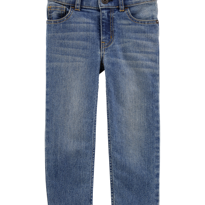 Baby Faded Wash Straight-Leg Jeans