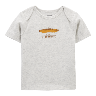 Baby Preemie Superheroes Wear Scrubs Tee