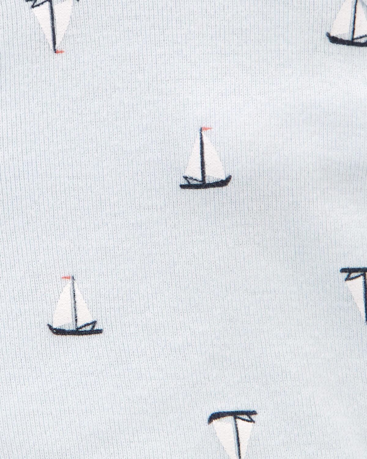 Baby Boy Preemie Sailboat Tank - Blue - Image 4