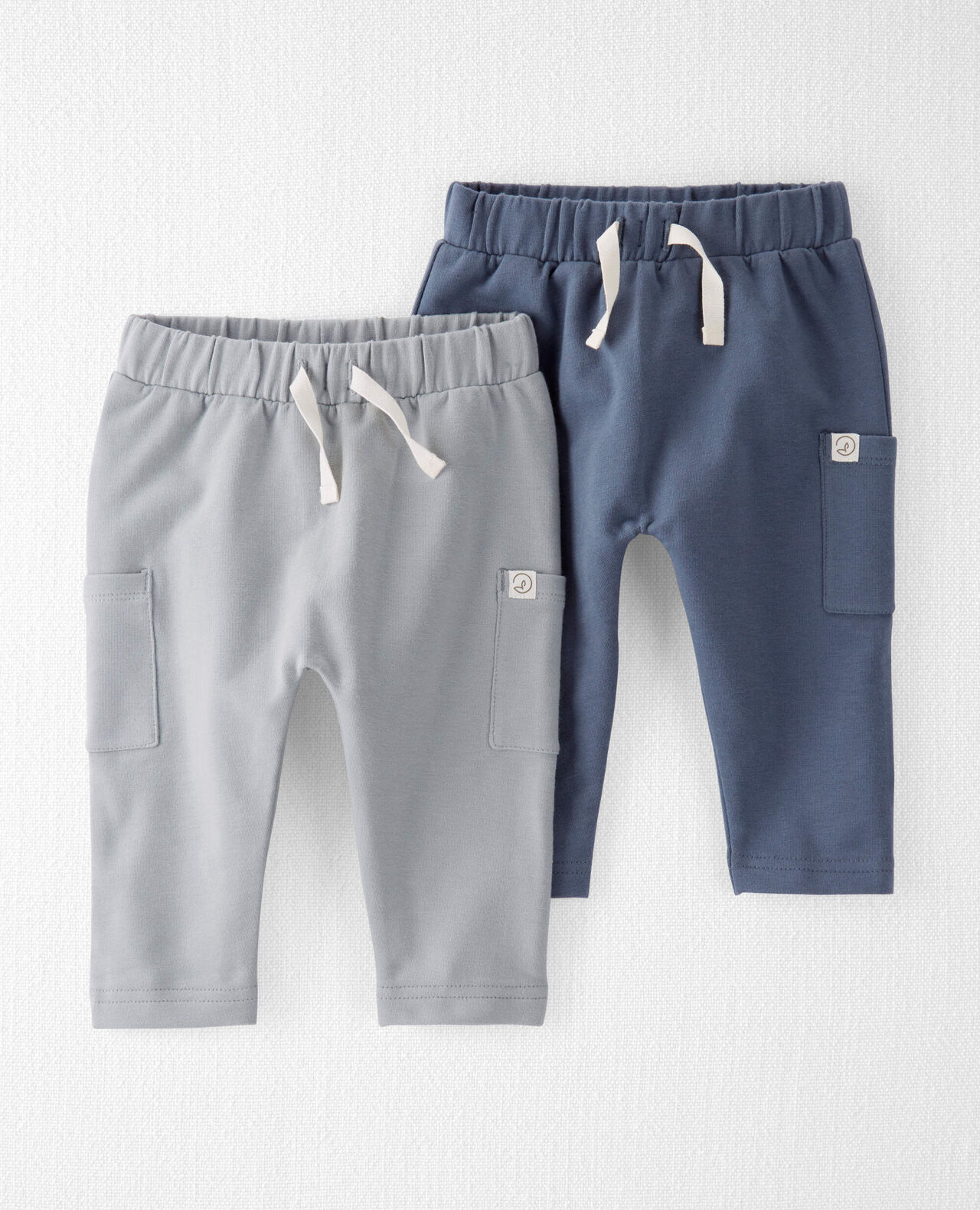 Baby 2-Pack Organic Cotton French Terry Joggers - Image 7