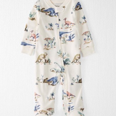 Baby Dinosaur Print Organic Cotton Sleep & Play Pajamas