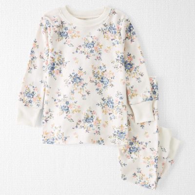 Baby Girl Organic Cotton Pajamas Set