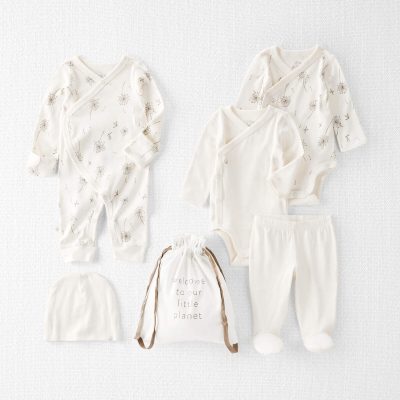 Baby 6-Piece Organic Cotton Hand-Picked Gift Set