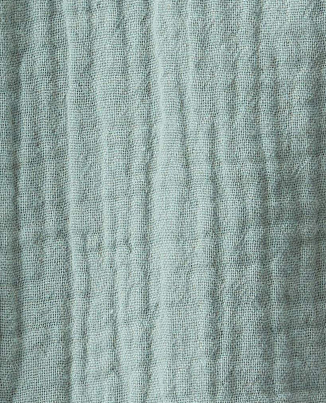 Baby Organic Cotton Gauze Shortalls in Green - Image 5