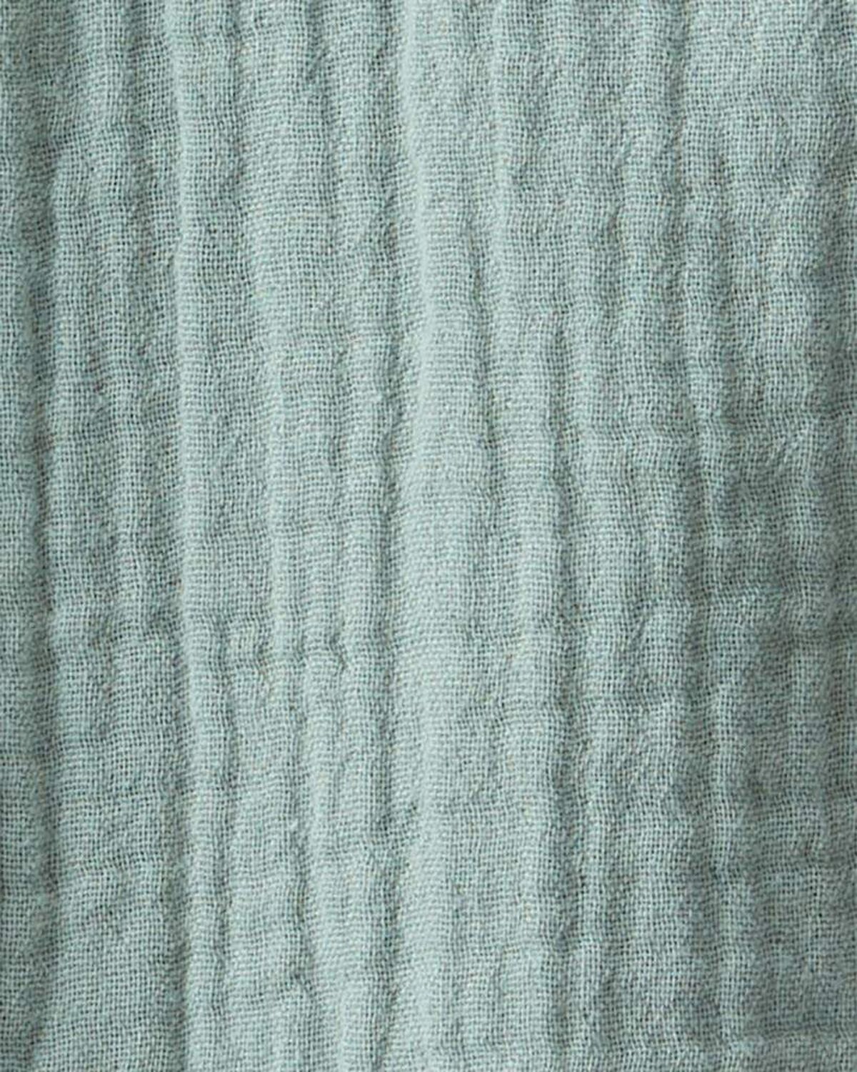 Baby Organic Cotton Gauze Shortalls in Green - Image 4