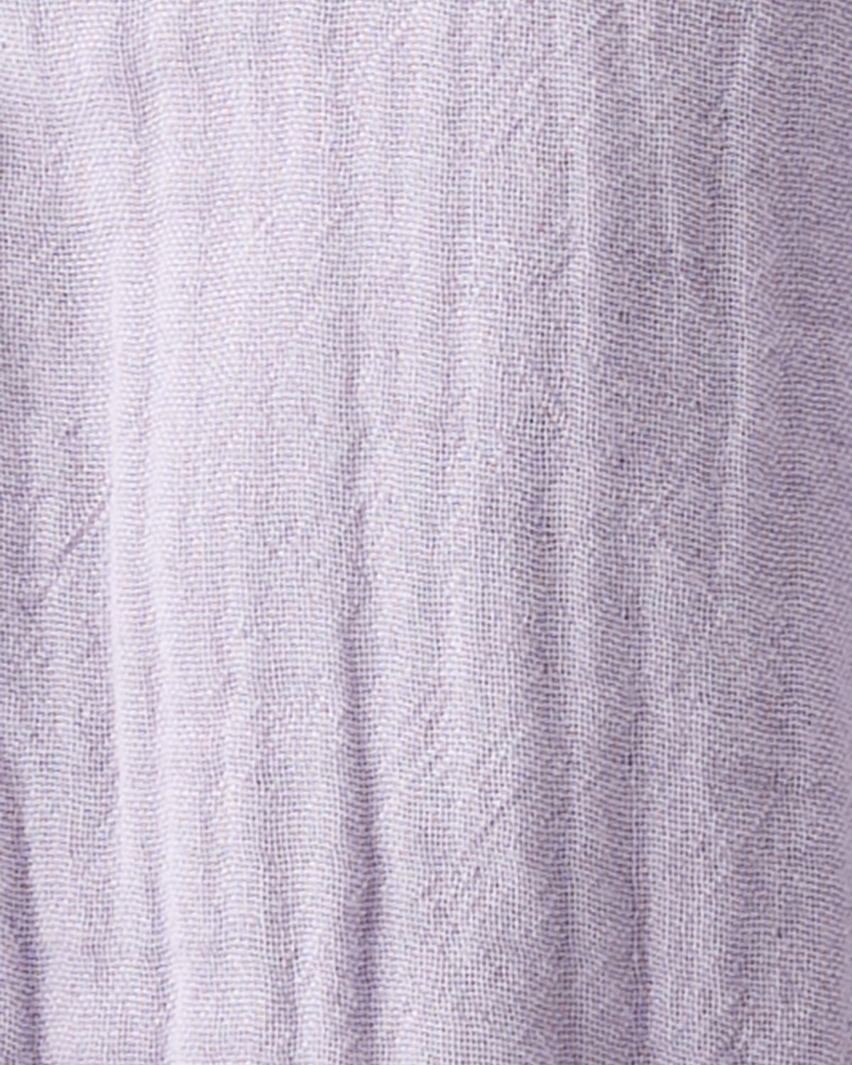 Baby Organic Cotton Gauze Overalls in Lilac - Image 4