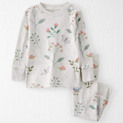 Baby Girl Organic Cotton Pajamas Set