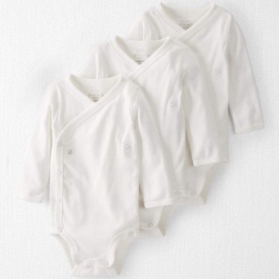 Baby 3-Pack Organic Cotton Snap Bodysuits