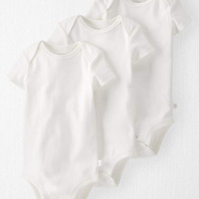 Baby 3-Pack Organic Cotton Rib Bodysuits