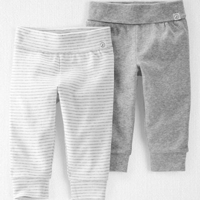 Baby Organic Cotton Grow-With-Me Joggers