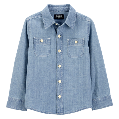 Baby Boy Chambray Button-Front Shirt