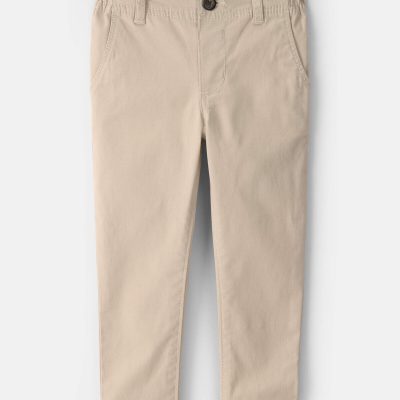 Baby Boy Slim Tapered Chino Pants - Khaki
