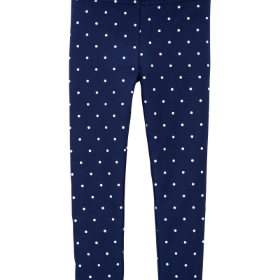 Baby Polka Dot Cotton Stretch Leggings