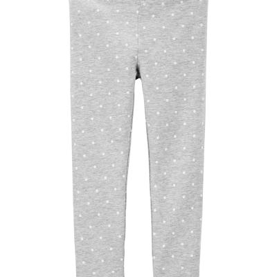 Baby Cotton Polka Dot Stretch Leggings