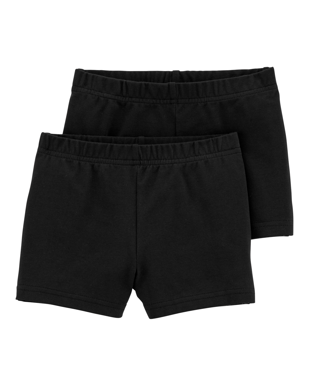 Baby Girl 2-Pack Cartwheel Shorts - Black