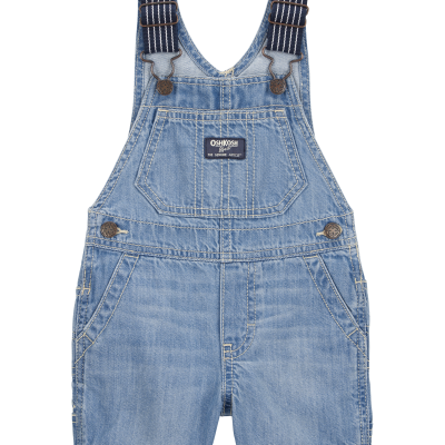 Baby Denim Shortalls - Blue