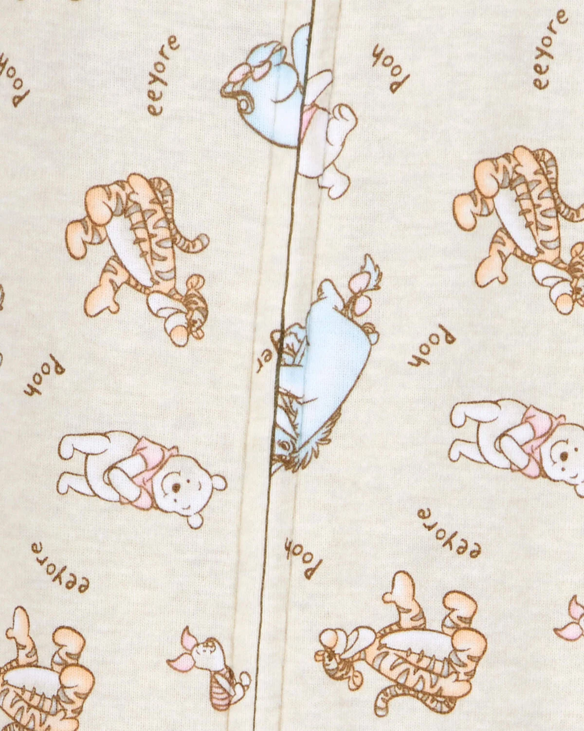 Baby Winnie The Pooh Snug Fit Cotton Footie 1-Piece Pajamas - Image 2