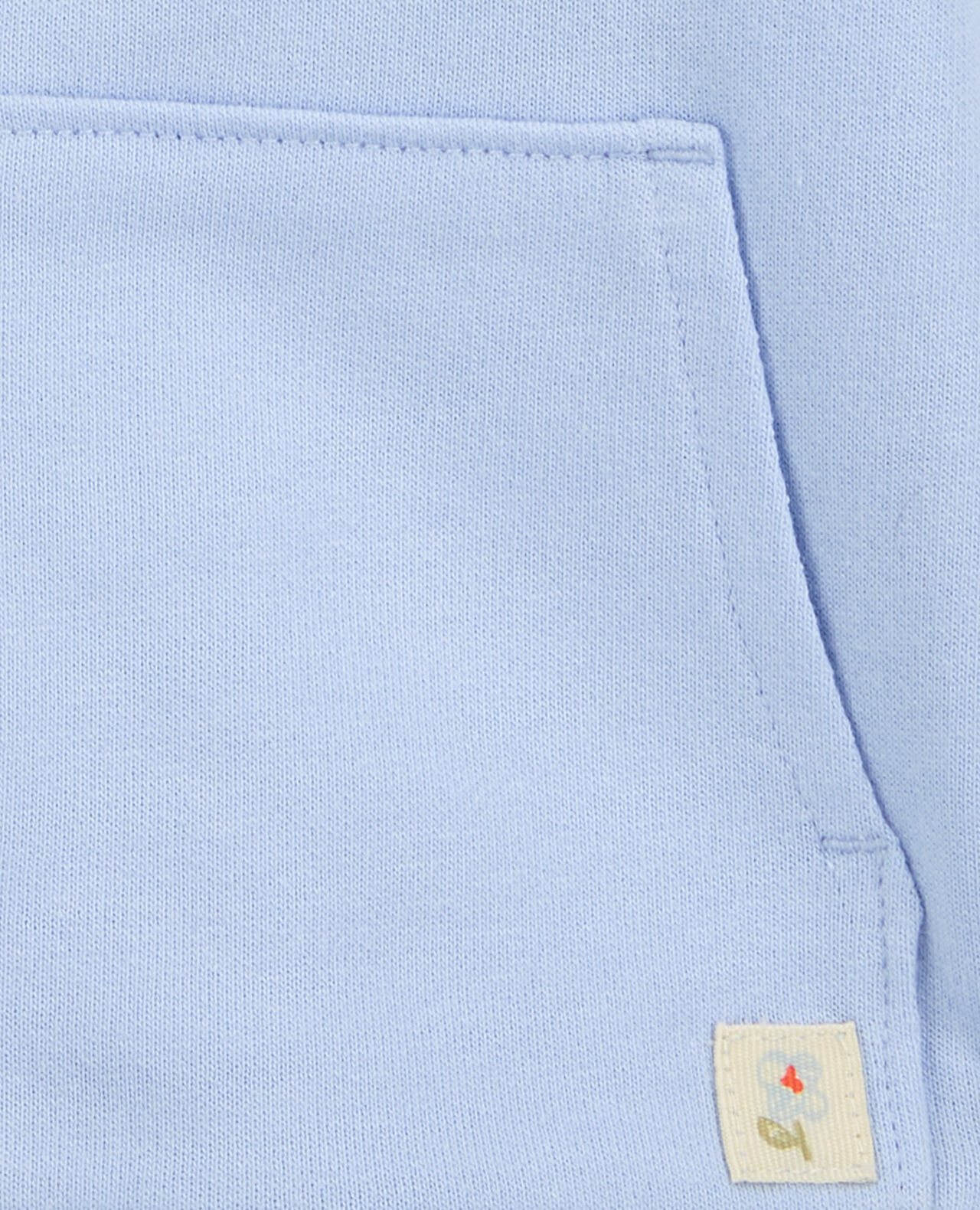 Baby Girl Floral Fleece Zip-Up Hoodie - Blue - Image 4