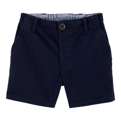 Baby Stretch Chino Uniform Shorts - Navy