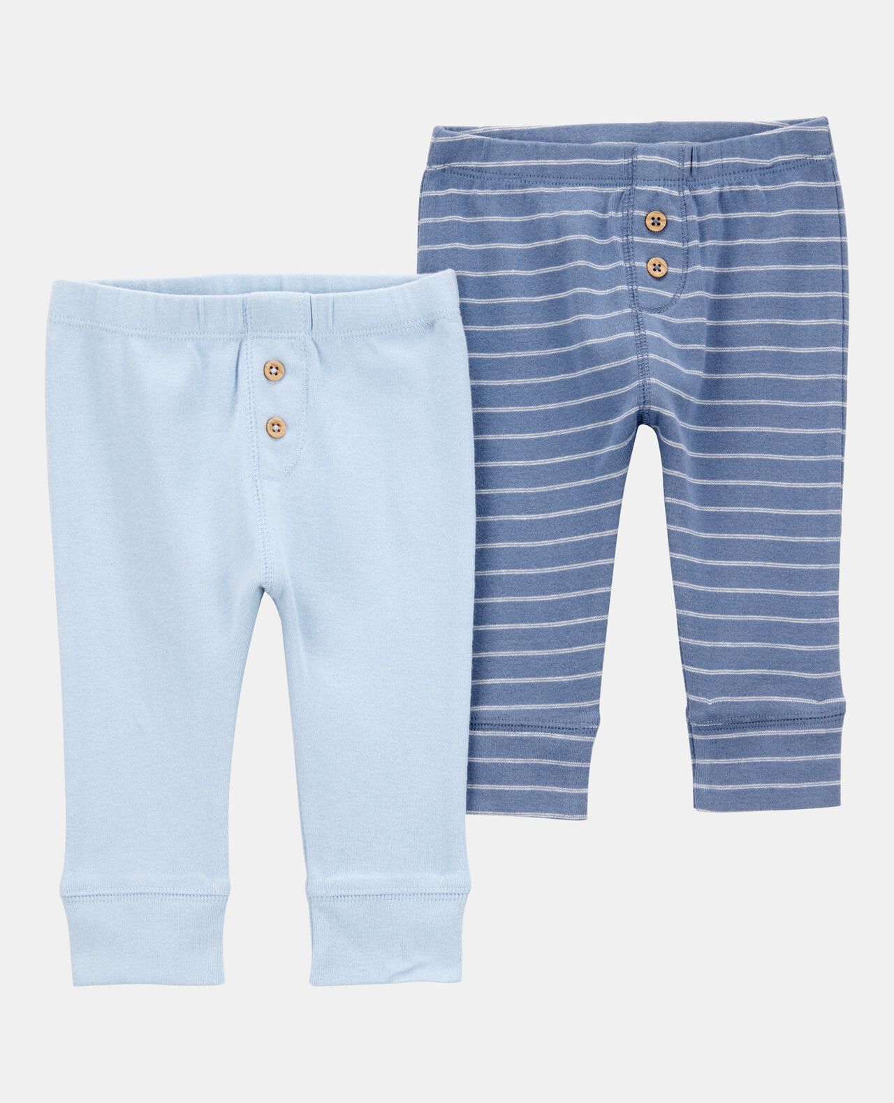 Baby Boy 2-Pack Cotton Pull-On Pants - Navy Blue - Image 4