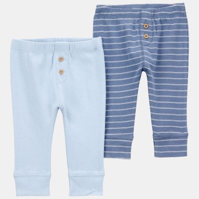 Baby Boy 2-Pack Pull-On Pants - Blue