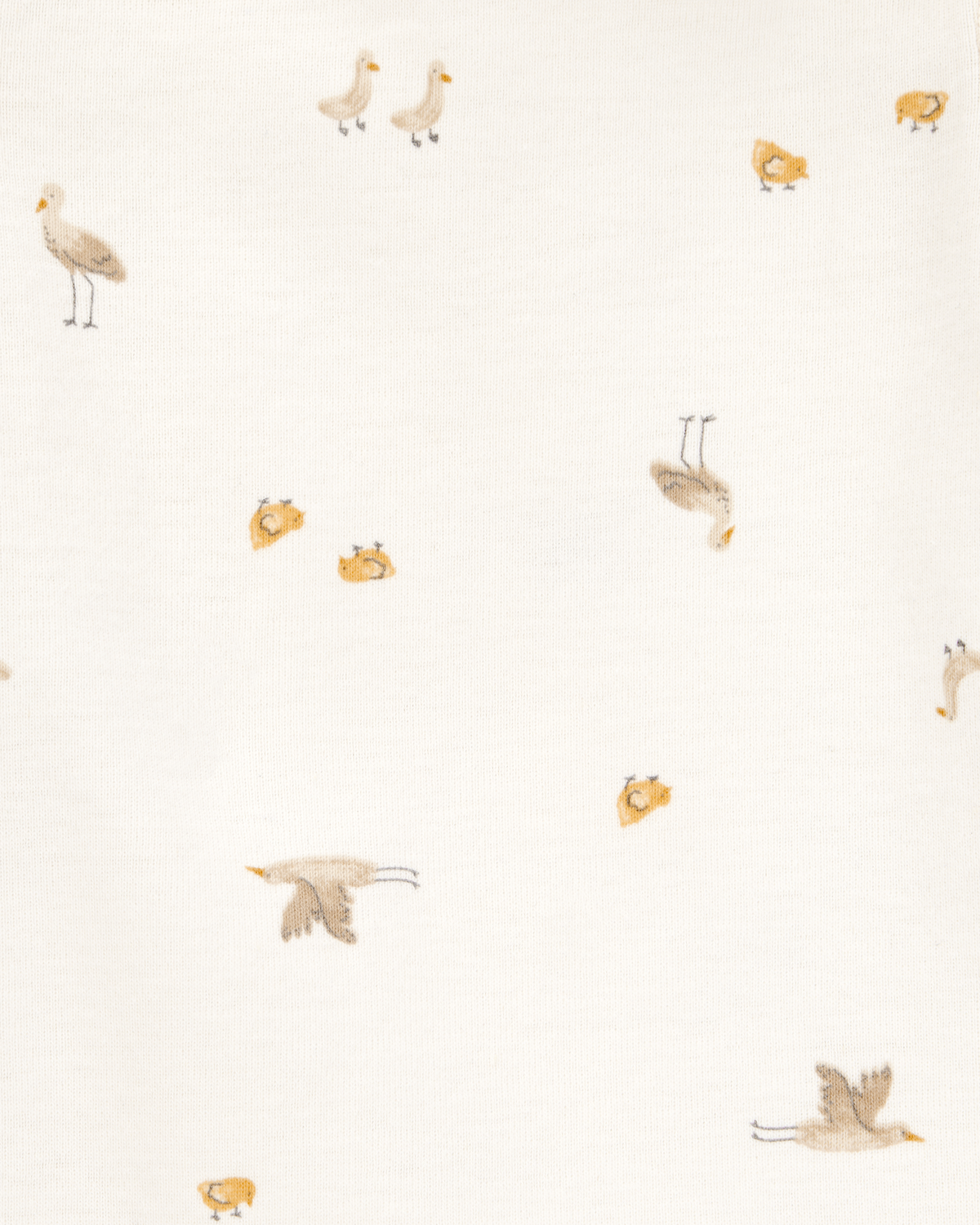 Baby 5-Pack Striped Birds Short-Sleeve Cotton Bodysuits - Ivory - Image 3