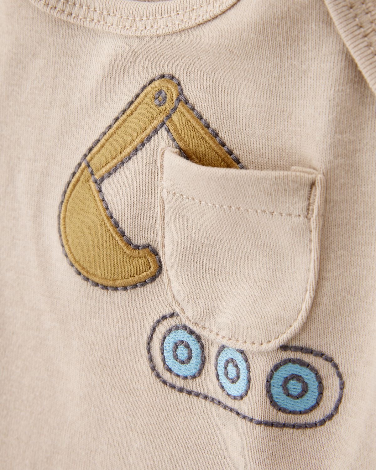 Baby Boy 5-Pack Construction Short-Sleeve Cotton Bodysuits - Image 3
