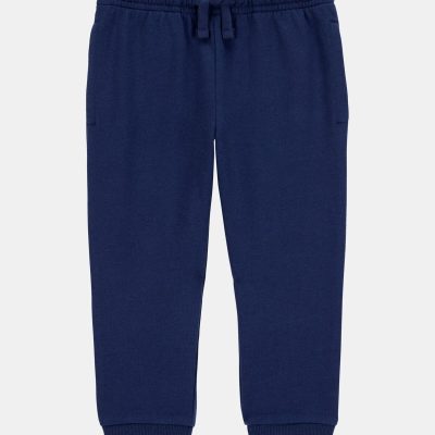 Baby Boy Pull-On Drawstring Joggers - Navy