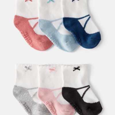 Baby Girl 6-Pack Ankle Socks
