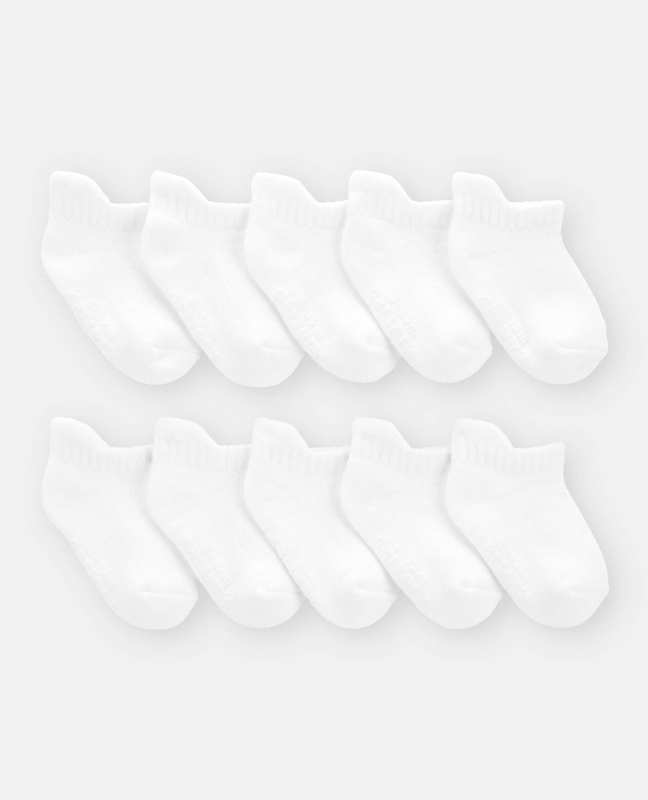 Baby Boy 10-Pack No Show Socks - White - Image 2