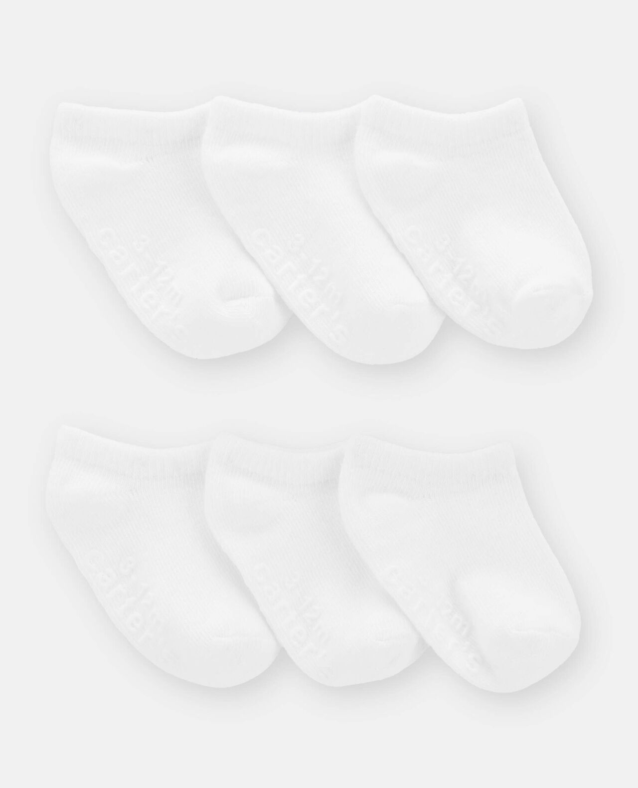Baby Boy 6-Pack No Show Socks - White - Image 2