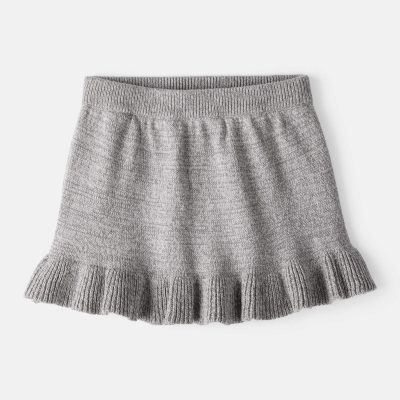 Baby Girl 100% Cotton Skirt - Grey