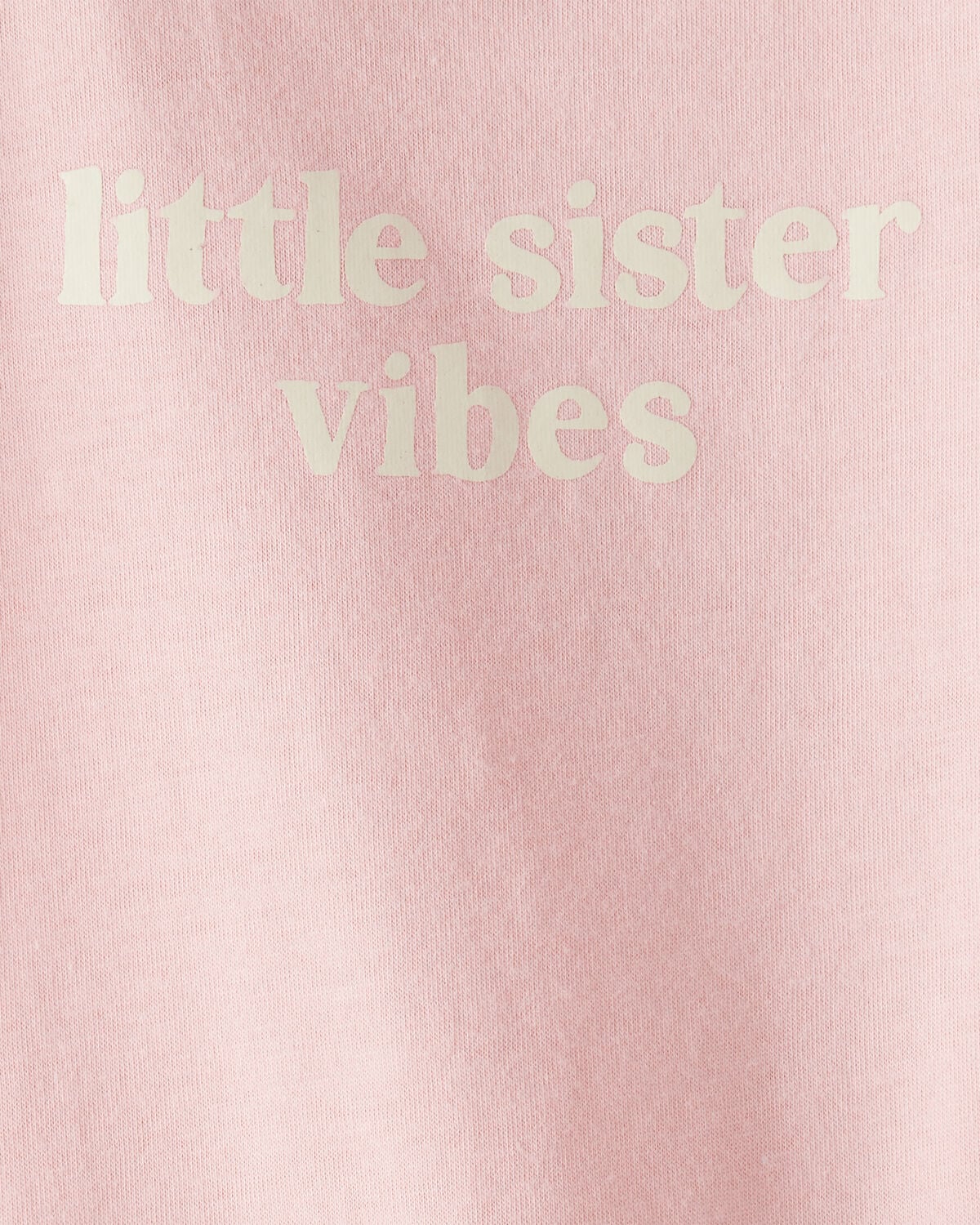 Baby Girl 'Little Sister Vibes' Short-Sleeve Graphic Bodysuit - Pink - Image 2