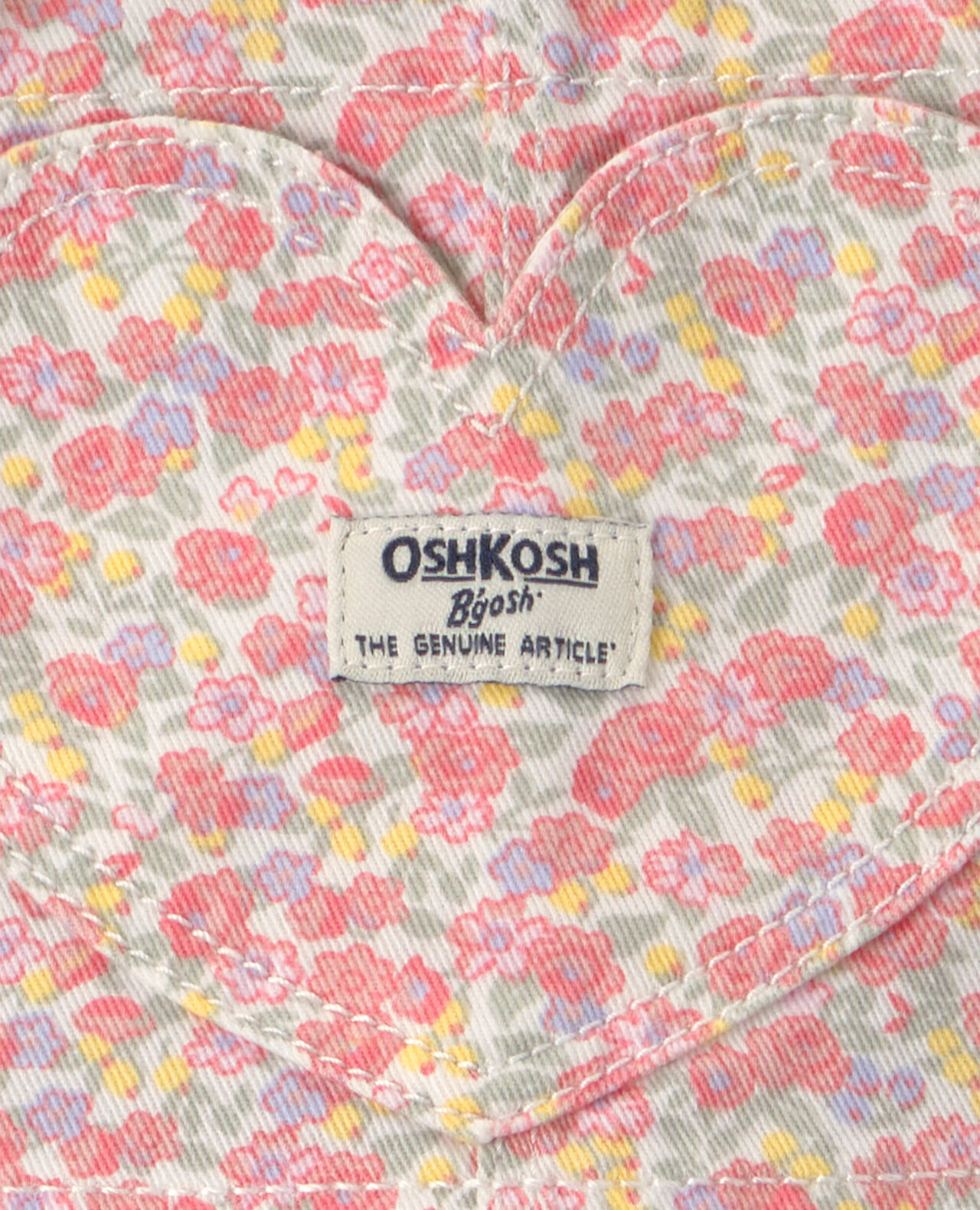 Baby Girl Floral Heart Pocket Skirtall - Pink - Image 4