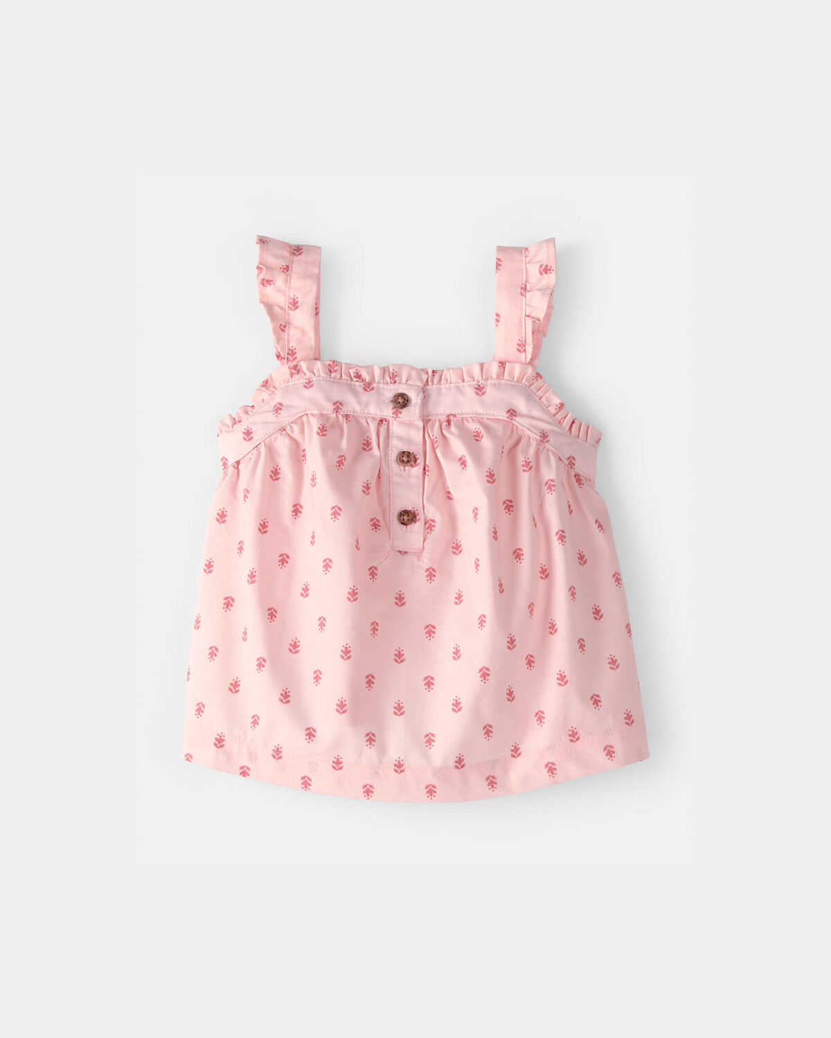 Baby Girl 3-Piece Flutter Sleeve Outfit Set - Pink - Image 9