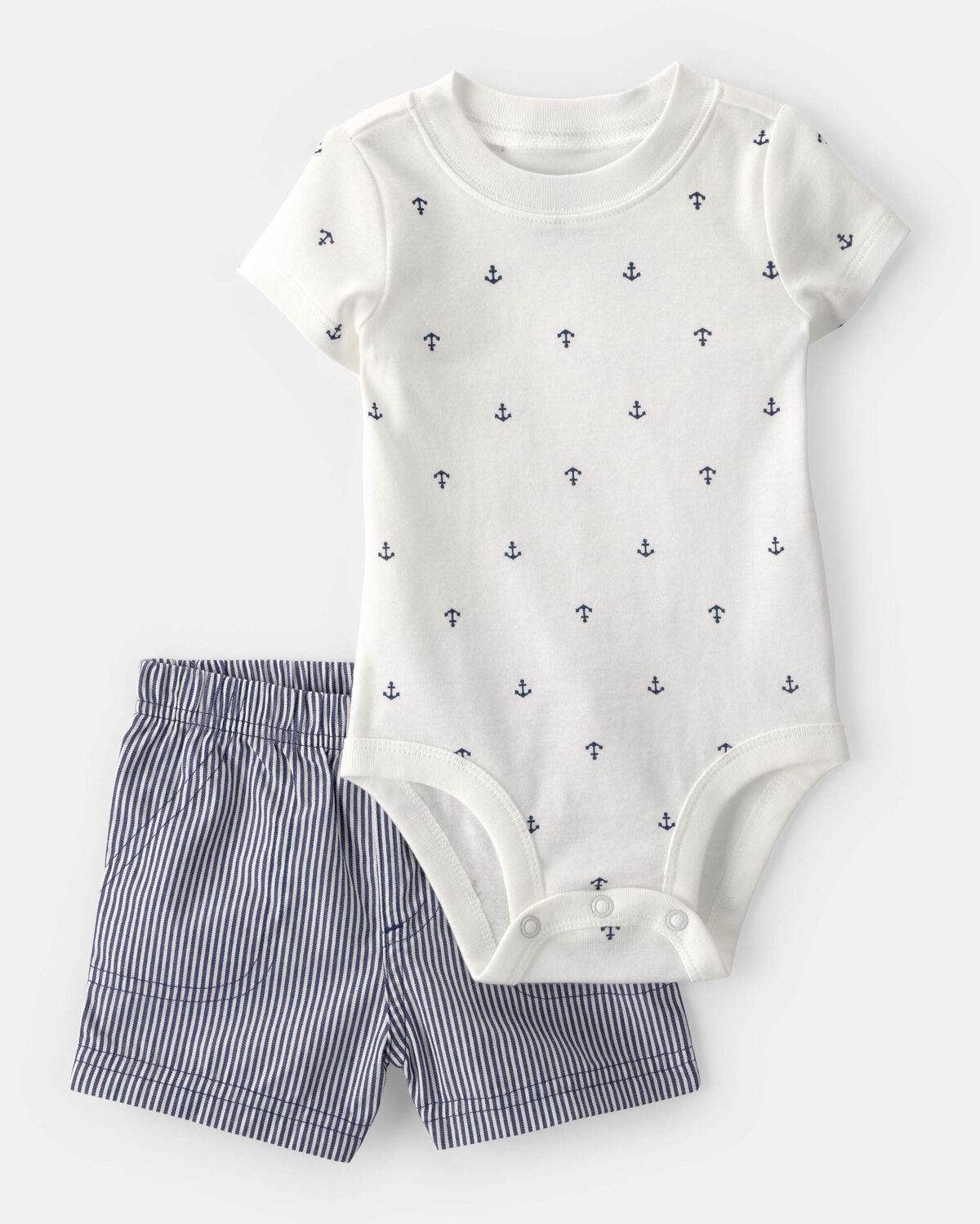Baby Boy 3-Piece Anchor Polo Outfit Set - Red/Blue/White - Image 11