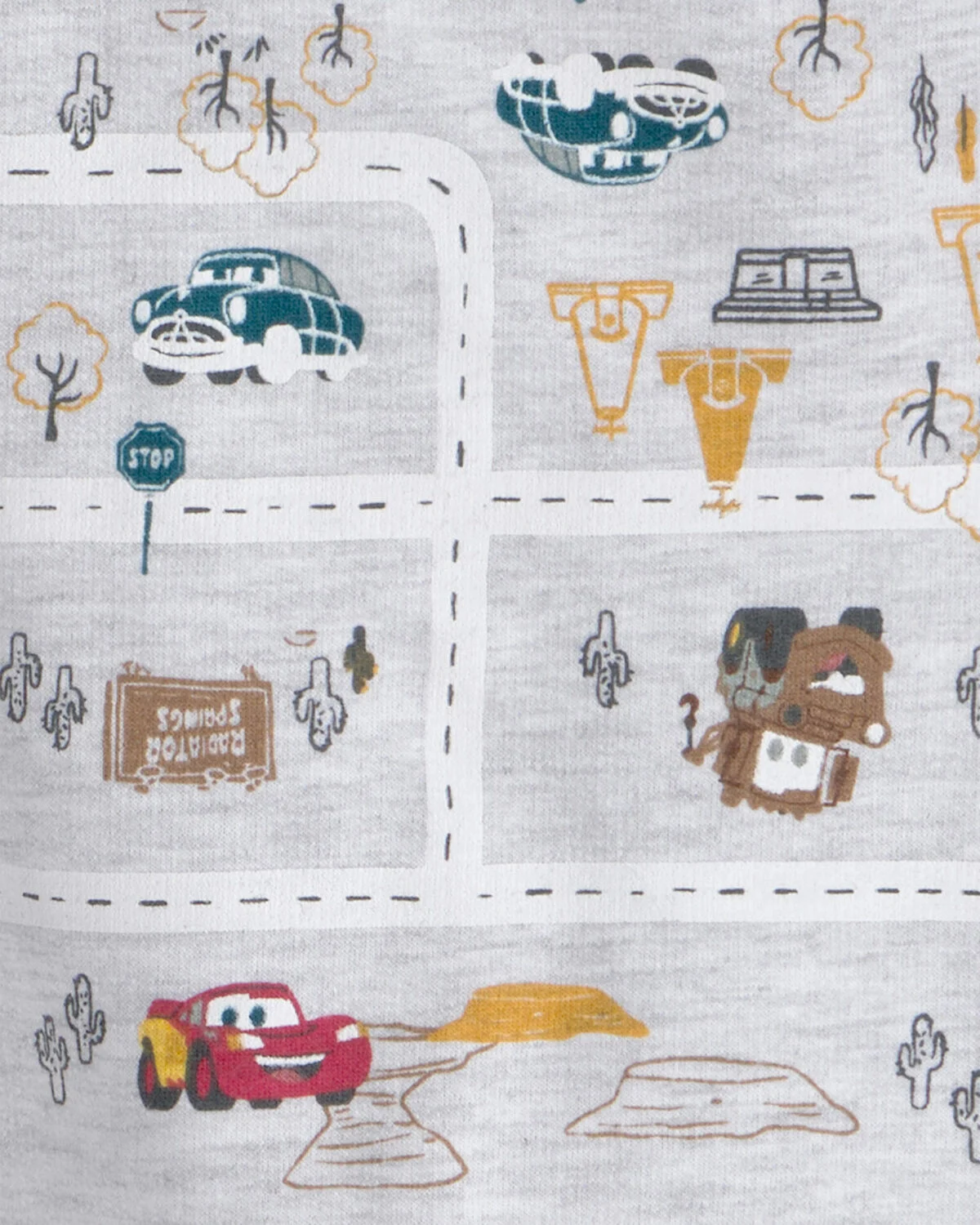 Baby Boy 2-Piece ©Disney/Pixar Cars Top & Short Set - Grey - Image 2