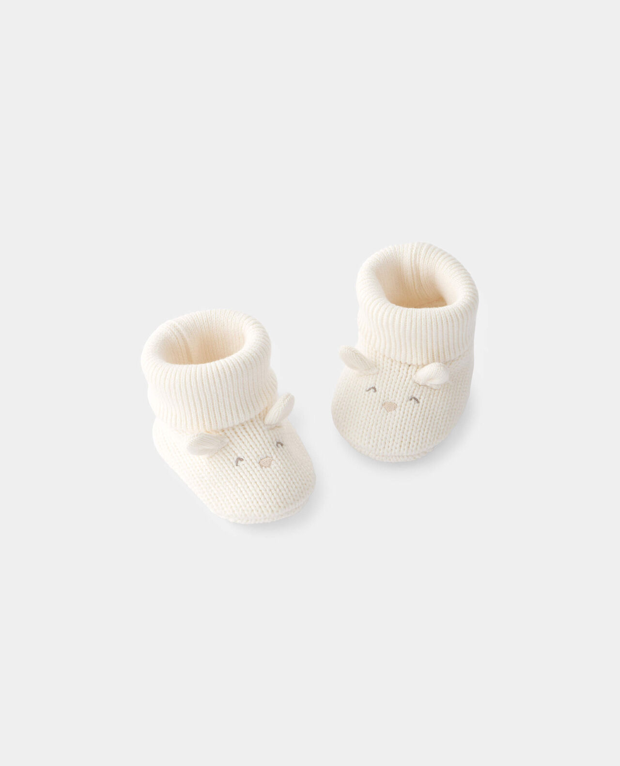 Baby Easter Bunny Booties - Ivory - Image 2