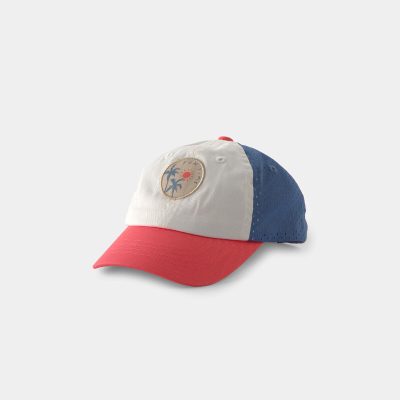 Baby Boy Beach Baseball Hat - Blue/Red