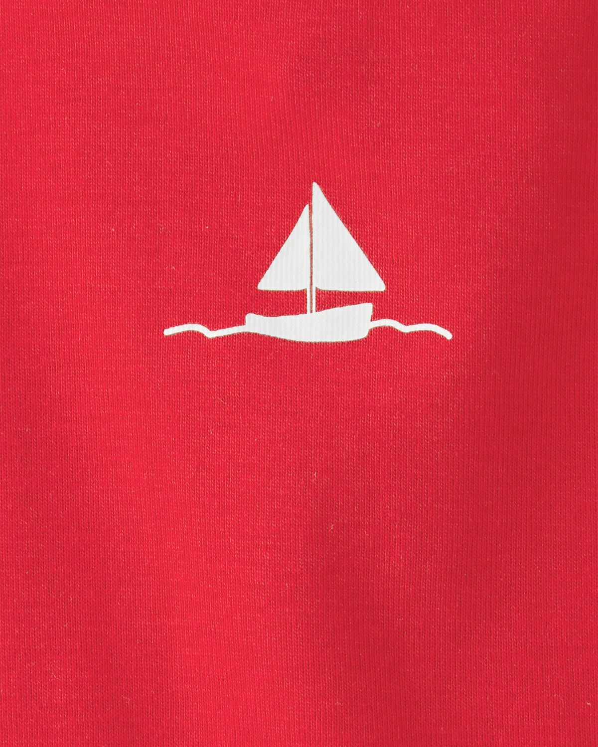 Baby Girl 3-Piece Sailboat Short-Sleeve Top, Bodysuit & Short Set - Red/White - Image 3